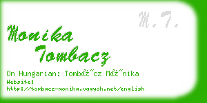 monika tombacz business card